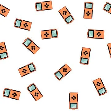 Pattern auto car diagnostic scanner cartoon vector Stock Illustration