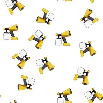 Pattern auto paint sprayer cartoon vector Stock Illustration