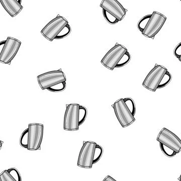 Pattern automatic kettle electric cartoon vector Stock Illustration