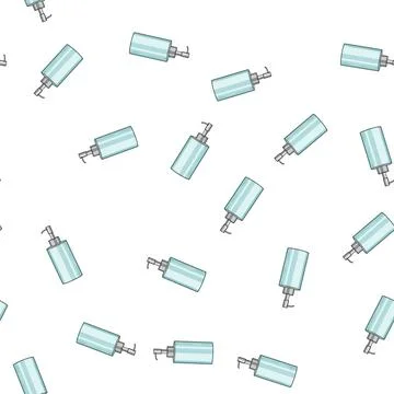 Pattern automatic liquid soap dispenser cartoon vector Illustrazione stock