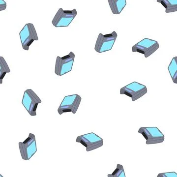 Pattern automatic pool cleaning robot cartoon vector 스톡 일러스트