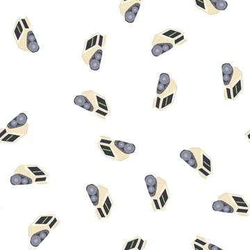 Pattern automation mini robot sorting trash cartoon vector Illustrazione stock