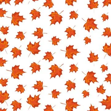 Pattern of autumn leafs decoration イラスト素材