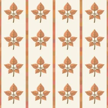 Pattern with autumn leaves Illustrazione stock