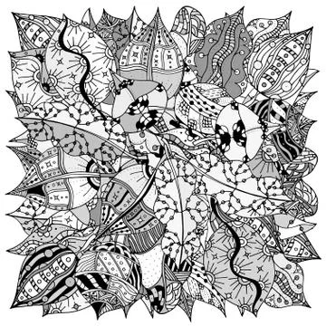 Pattern autumn leaves Illustrazione stock