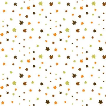 Pattern with autumn leaves Illustrazione stock