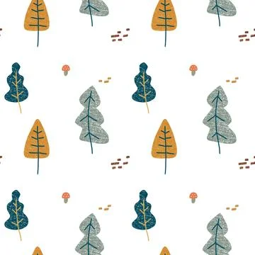 Pattern autumn themed Stock Illustration