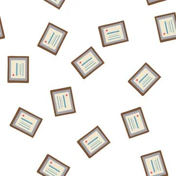 Pattern award diploma cartoon vector Stock Illustration