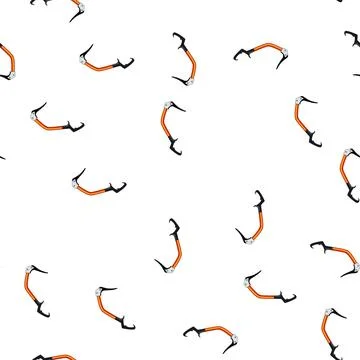 Pattern ax piolet ice tool cartoon vector Stock Illustration