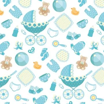 Pattern baby background Illustrazione stock