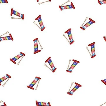 Pattern baby xylophone cartoon vector Ilustración de archivo