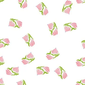 Pattern backdrop floral arch cartoon vector Stock Illustration