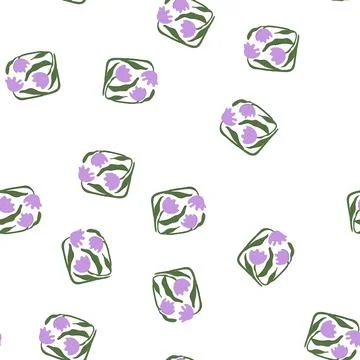 Pattern backdrop floral arch cartoon vector Stockillustratie