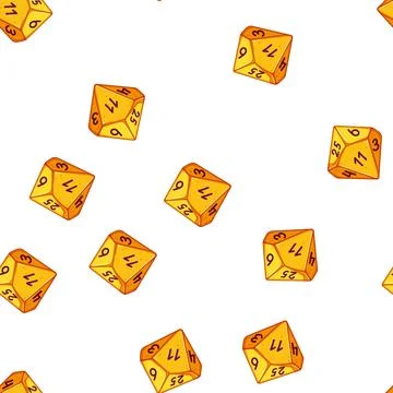 Pattern backgammon dice cartoon vector Stock Illustration