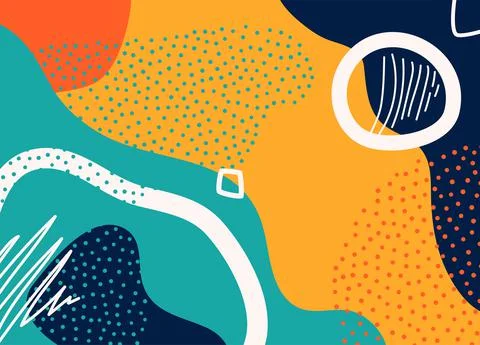 Pattern background with abstract form, organic shapes vector illustration. Wave Illustrazione stock