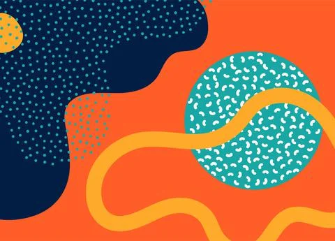 Pattern background with abstract form, organic shapes vector illustration. Wave 스톡 일러스트