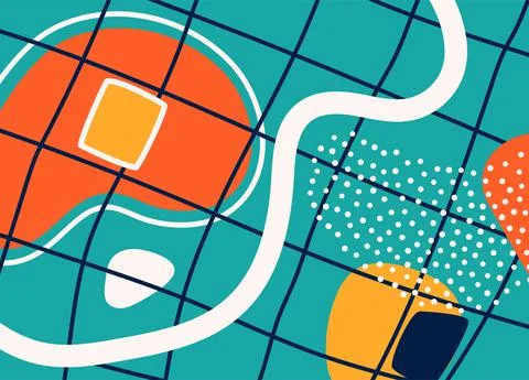 Pattern background with abstract form, organic shapes vector illustration. Wave 스톡 일러스트