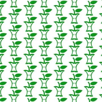 Pattern background Apple icon Stock Illustration
