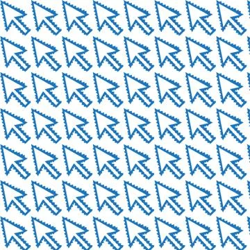 Pattern background Arrow cursor Icon Stock Illustration