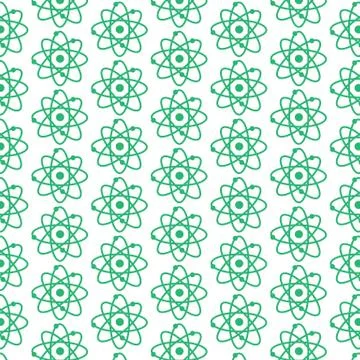 Pattern background atom icon Illustrazione stock