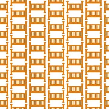 Pattern background Baby crib icon Illustrazione stock
