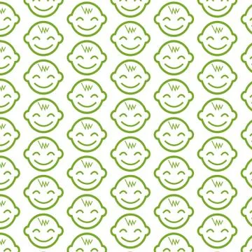 Pattern background Baby icon Stock Illustration