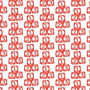 Pattern background baby toy brick block icon 스톡 일러스트