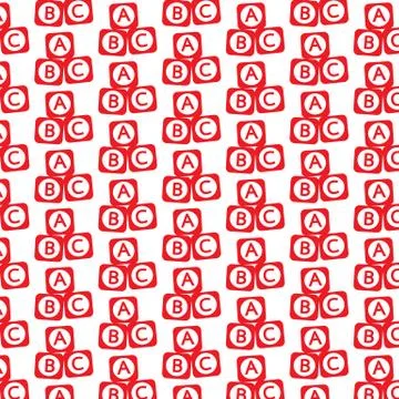 Pattern background baby toy brick block icon Illustrazione stock