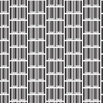 Pattern background Barcode icon Illustrazione stock