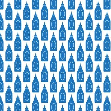 Pattern background bottle ketchup icon Illustrazione stock