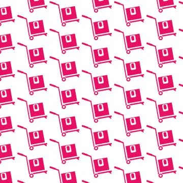 Pattern background box Logistic icon Stock Illustration