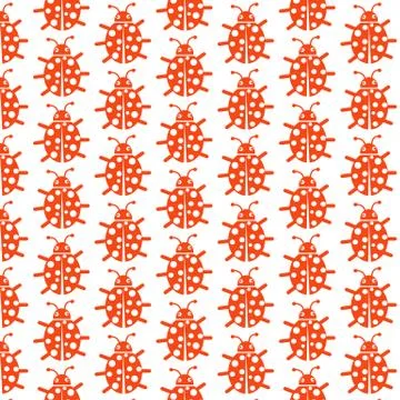 Pattern background Bug icon Illustrazione stock