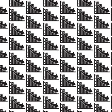 Pattern background Business graph icon イラスト素材