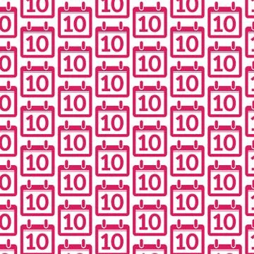 Pattern background Calendar Icon Stock Illustration