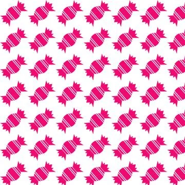 Pattern background candy icon Stock Illustration