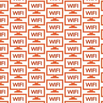 Pattern background Channel tv icon Stock Illustration