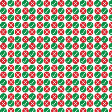 Pattern background check icon Stock Illustration