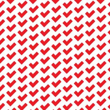 Pattern background check mark icon Wrong and right Illustrazione stock