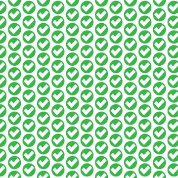 Pattern background check mark icon Wrong and right Stock Illustration