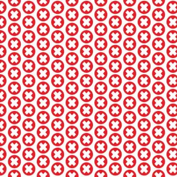 Pattern background check mark icon Wrong and right Stock Illustration