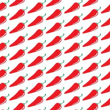 Pattern background chilli pepper icon 스톡 일러스트