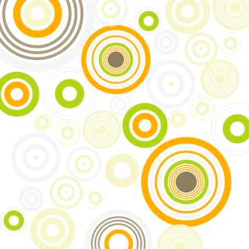 Pattern background with circles. Retro vintage pop style. Vector illustration Illustrazione stock