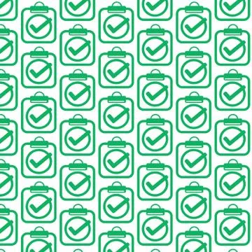 Pattern background Clipboard check list icon イラスト素材