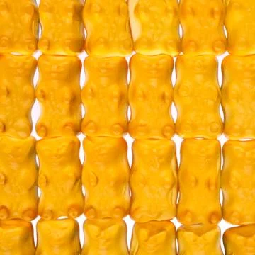 Pattern background close up candy bears colorful Stock Photos