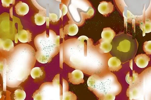 Pattern Background Colorful Dot and Water Drop Stock Illustration