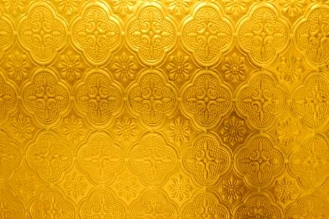 Pattern on Background corrugated orange window glass Stock Photos