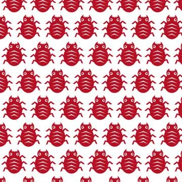 Pattern background Cyber Bug Icon イラスト素材