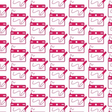 Pattern background Digital Drawing Board icon Stock Illustration
