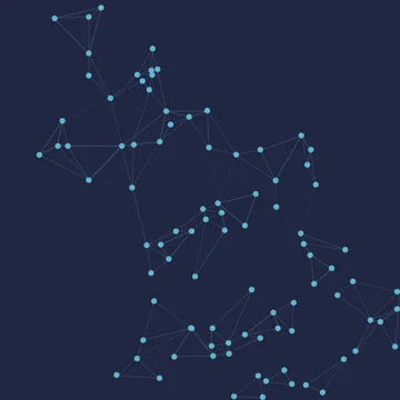 Pattern background dots network of connections technology blue background lines Stock Illustration