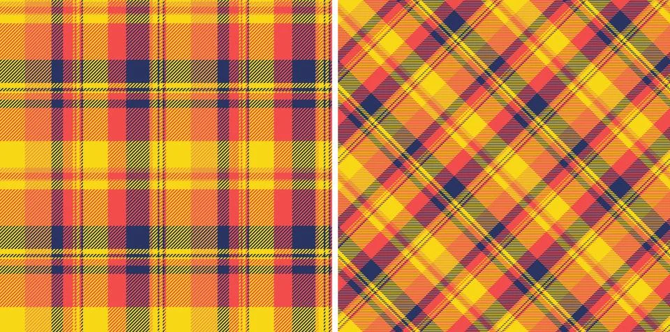 Pattern background fabric of seamless check texture with a textile tartan v.. Illustrazione stock